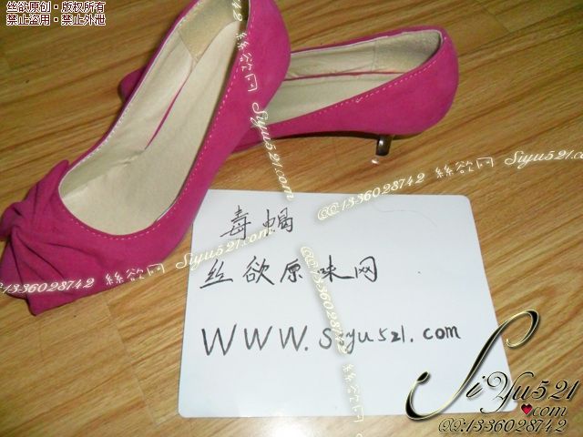 原味女鞋|鞋类,高中短跟,粉色浪漫时尚高跟鞋,喜欢吗,仅此一件哦